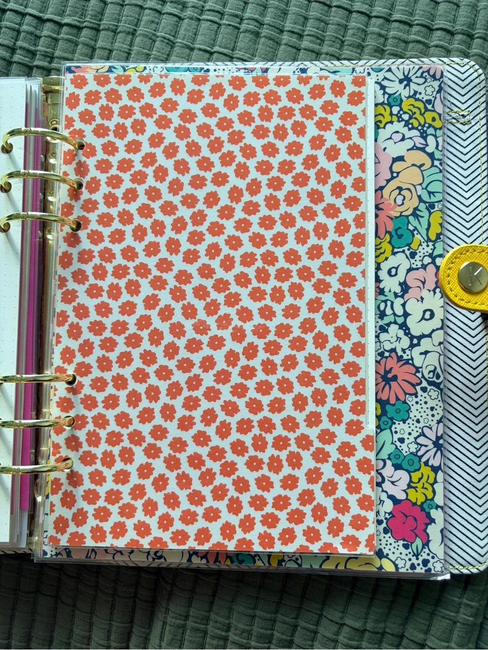 kikki.K Bright Yellow Planner Folio with Snap Tab